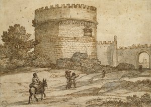 Tomb of Cecilia Metella, 1669 by Claude Lorrain